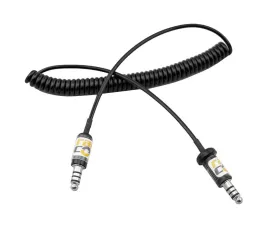 RaceCom Adapter Cable 1-2' IMSA Male to Stilo Male Coiled Cable
